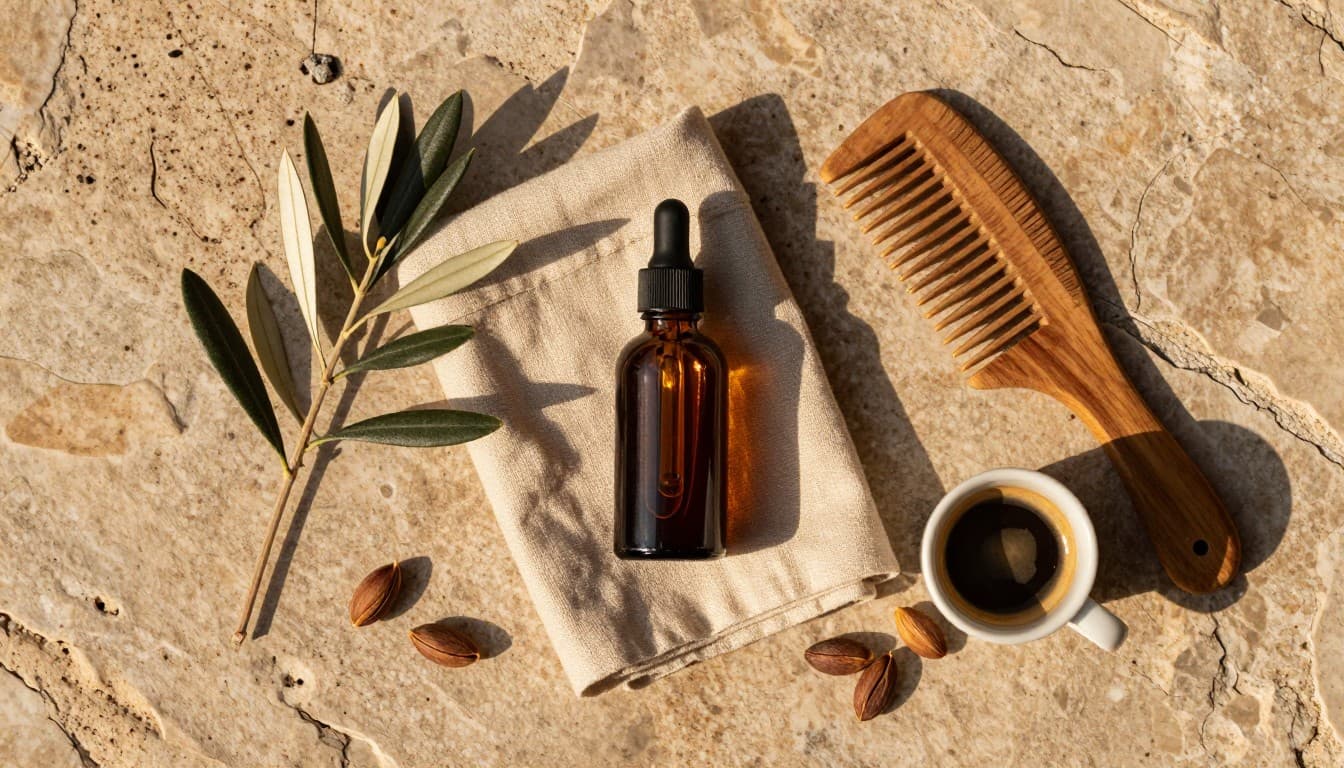 Hombre con aceite para barba: cómo elegirlo, fotografía editorial masculina