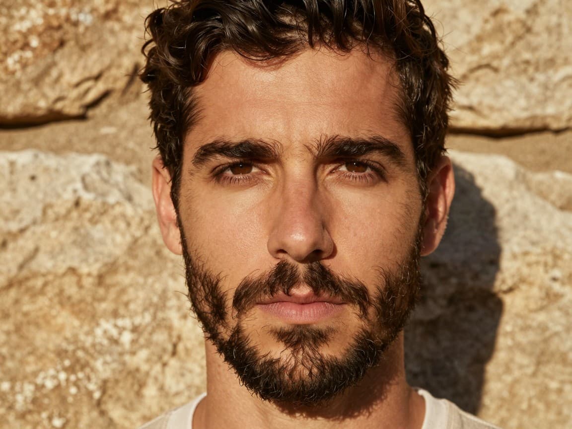 Barba cerrada hombre