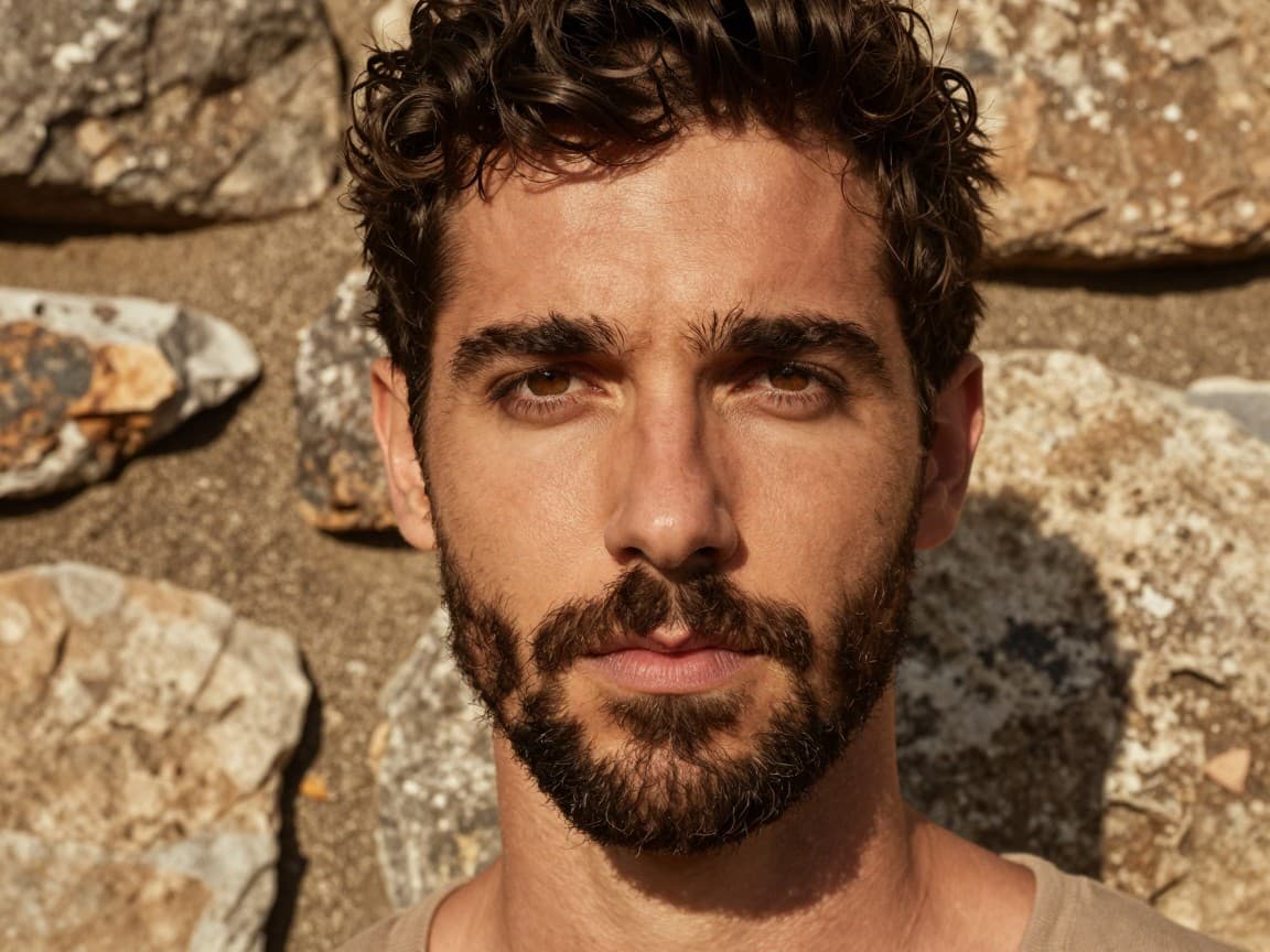 Barba incipiente hombre