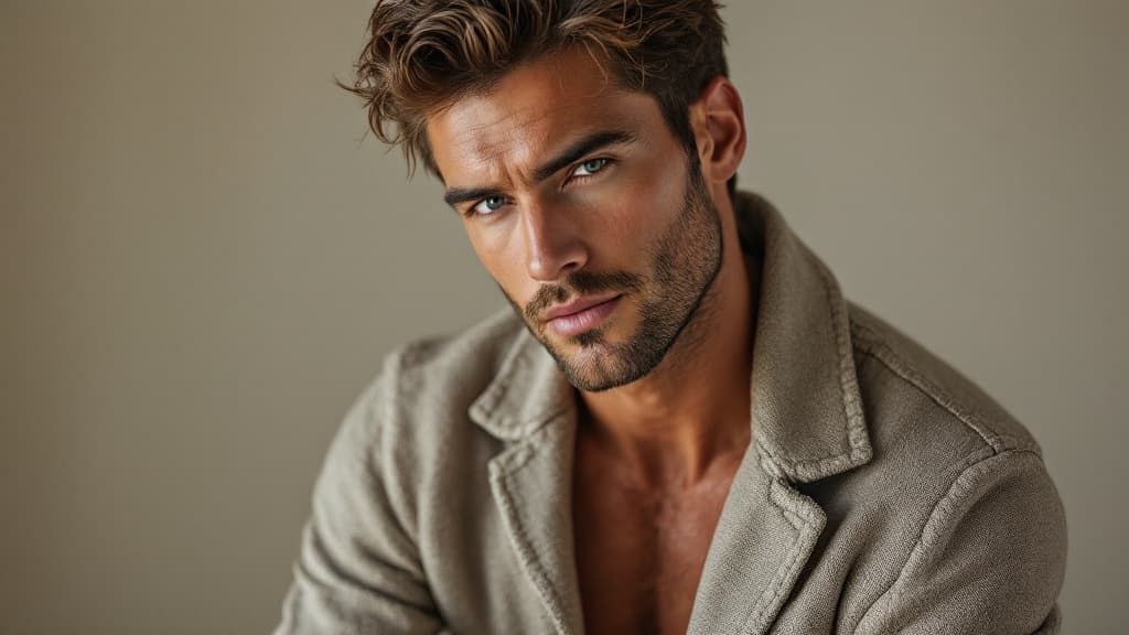 Ropa de lino hombre: guía de verano 2026, fotografía editorial masculina