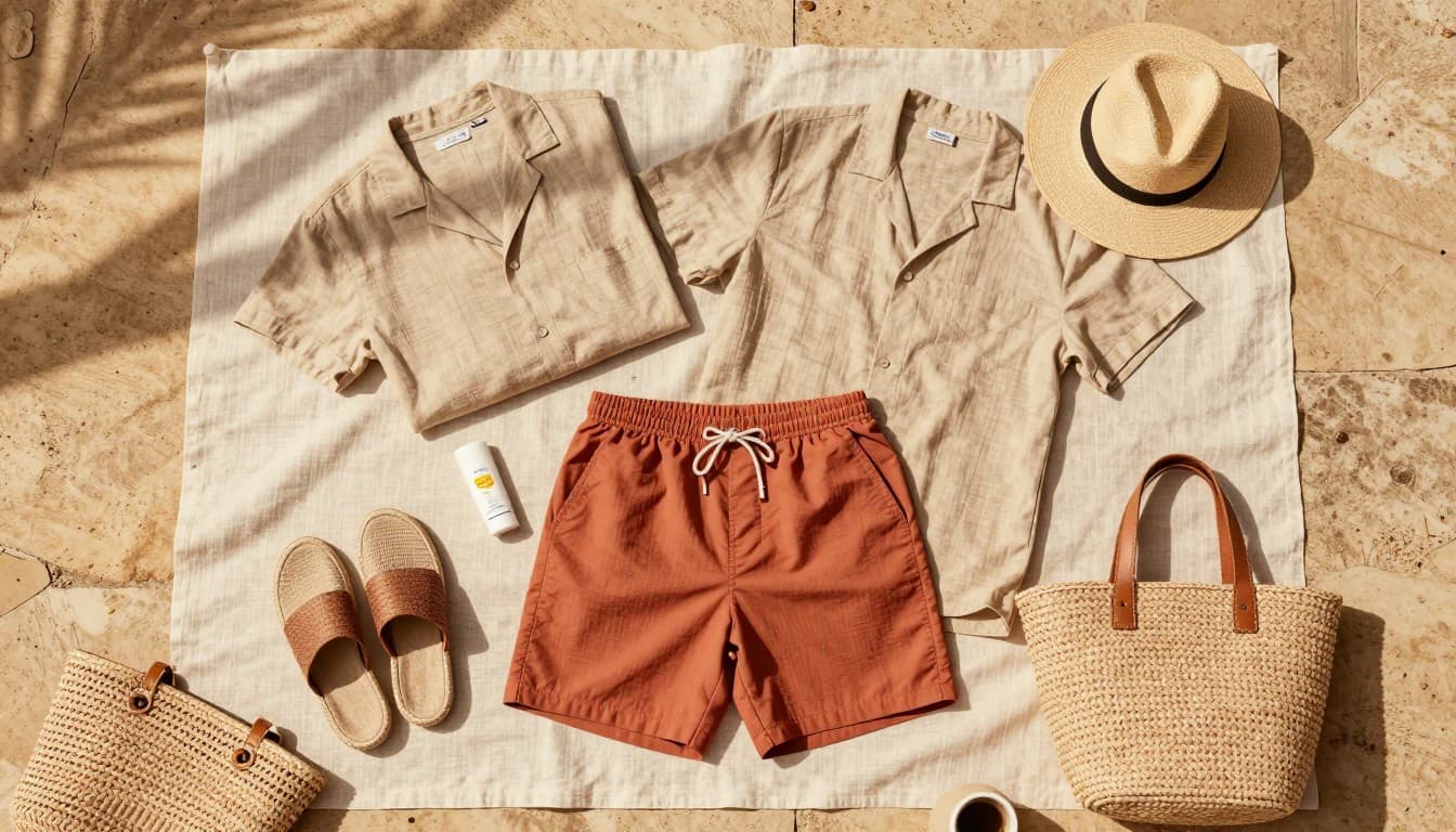 Hombre con look playa hombre 2026: guía, fotografía editorial masculina