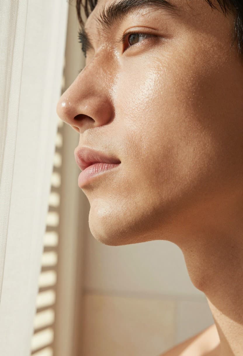 Hombre con retinol para hombre: guía sin, fotografía editorial masculina