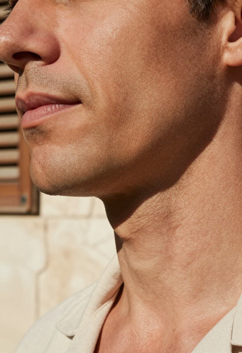 Hombre con rutina facial otoño 2026: qué, fotografía editorial masculina