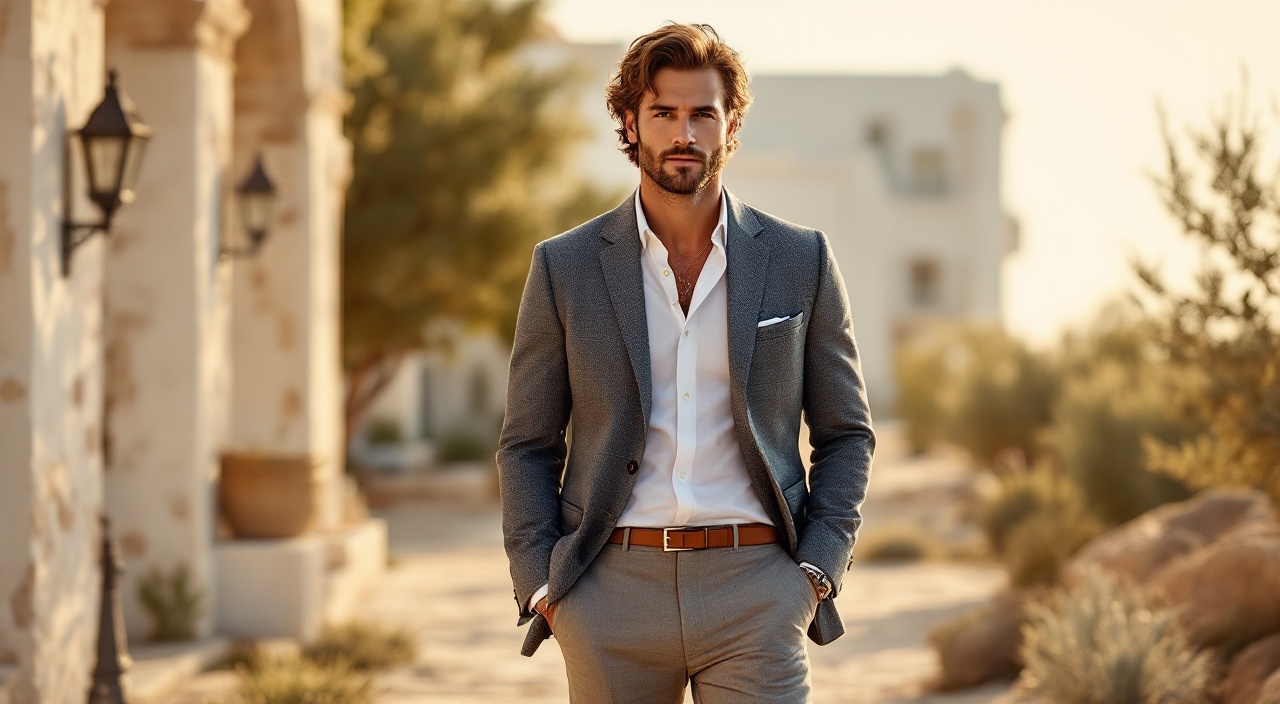 Imagen junto a sección "Precios en España y tabla comparativa", fotografía editorial masculina