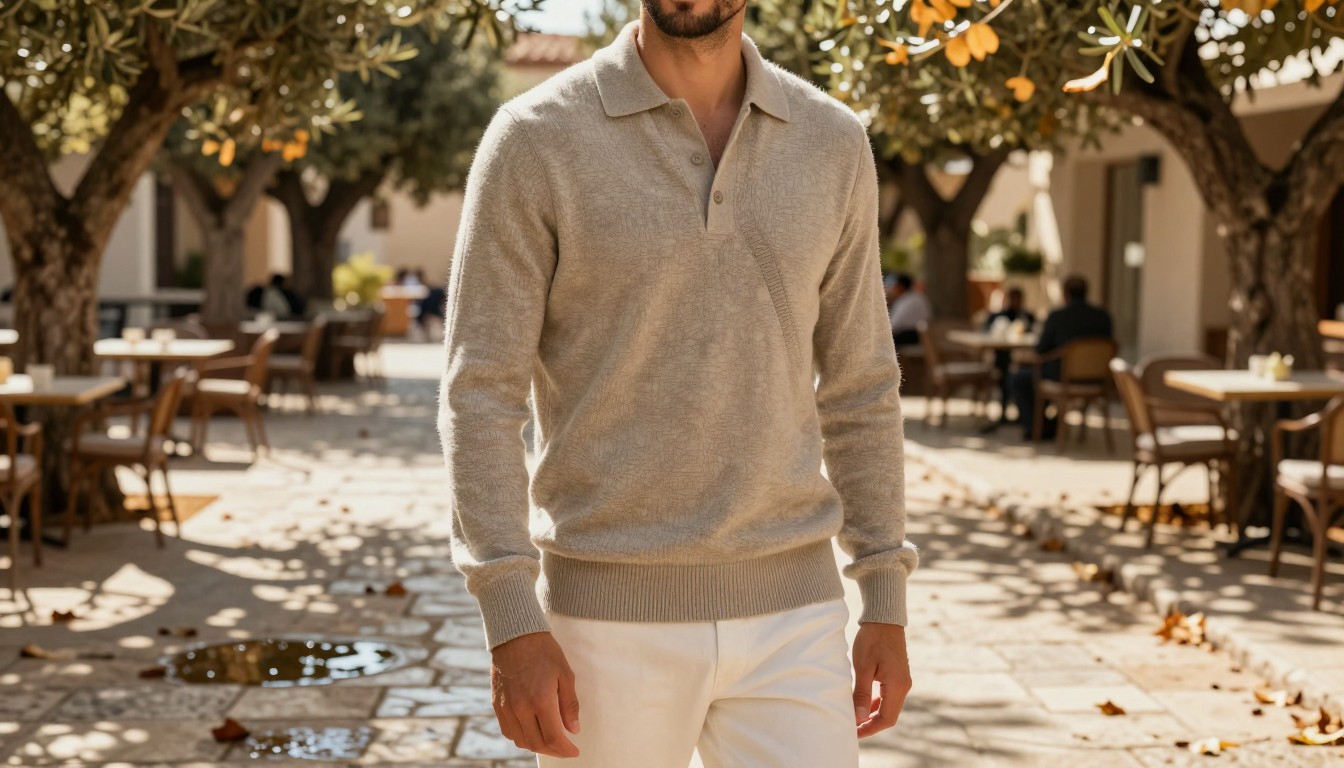 Imagen junto a sección "Look 3: Outfit hombre para cena o plan nocturno", fotografía editorial masculina