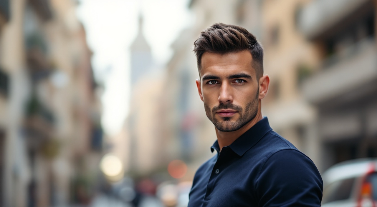 Imagen junto a sección "Look de ciudad: el lino es tu mejor aliado", fotografía editorial masculina
